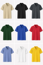 Plain Polo Shirt – 220 GSM Heavy Fabric | Everyday & Workwear - Image 3
