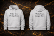 Customized Pullover Hoodie – Heavy Fleece | Print & Embroidery | Bulk Orders - Image 3