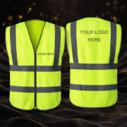 Custom High-Visibility Safety Vest with Logo Printing | Reflective Workwear